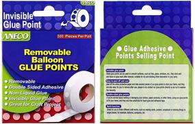 img 3 attached to 🎈 Aneco 500 Clear Balloon Glue Dots - Removable Double Sided Stickers for Crafts & Decorations - Non Trace Adhesive Tape - 500 Pieces per Roll