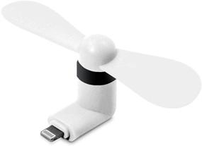 img 4 attached to Audiology Connect Mobile Phone Fan - Rotating Fan for Apple, Mini Fan for iPhone 6 / 6 Plus, 7 / 7 Plus, 8 / 8 Plus – White