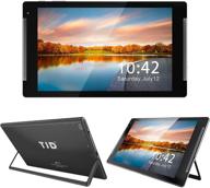 📱 10 inch tablet with 2gb ram 32gb storage, quad core processor, android os, google play, dual camera, bluetooth, wifi, type-c gps, tjd (black) logo