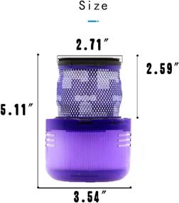 img 3 attached to 🔍 Top-quality Replacement Filters for Dyson V11 Cordless Vacuum (Compatible with SV14 Detect) - Pack of 2 Filters, Compare to Part 970013-02