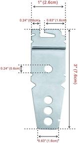 img 2 attached to 🔧 Dishwasher Mounting Bracket Whirlpool Kit 2 Pack + 2 Mounting Screws - Undercounter Dishwasher Brackets Compatible with Whirlpool, Kenmore, Kitchenaid, Maytag, Amana: Easy Installation and Secure Mounting Solution