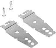 🔧 dishwasher mounting bracket whirlpool kit 2 pack + 2 mounting screws - undercounter dishwasher brackets compatible with whirlpool, kenmore, kitchenaid, maytag, amana: easy installation and secure mounting solution логотип