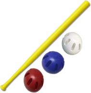 🏀 wiffle ball u.s.a set - 32-inch bat with red, white, and blue official balls - 4 pack + dare to soar wristband! логотип