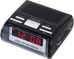 img 1 attached to 📻 Craig Electronics CR45344 AM/FM Alarm Clock Radio in Black (Manufacturer Discontinued)