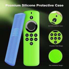 img 3 attached to 📺 Protective Silicone Glow Cover for WEVOVE TV Stick Lite [2020 Release] - Lightweight, Anti-Slip, Shockproof. Bundle of 2.