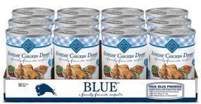 img 4 attached to 🐶 Blue Buffalo Family Favorites Natural Adult Sunday Chicken Wet Dog Food, 12.5-oz Can - Pack of 12