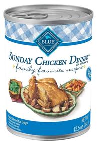 img 3 attached to 🐶 Blue Buffalo Family Favorites Natural Adult Sunday Chicken Wet Dog Food, 12.5-oz Can - Pack of 12