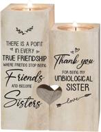 best friend candle: double-sided printing candle holders - ideal birthday & christmas gifts for women and best friends logo