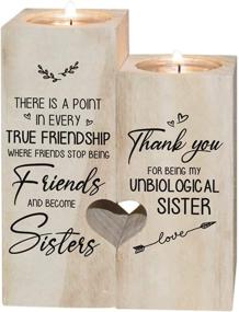 img 2 attached to Best Friend Candle: Double-Sided Printing Candle Holders - Ideal Birthday & Christmas Gifts for Women and Best Friends