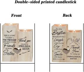 img 1 attached to Best Friend Candle: Double-Sided Printing Candle Holders - Ideal Birthday & Christmas Gifts for Women and Best Friends