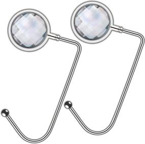 img 4 attached to 💼 Metal Handbag Hanger for Desk/Table - Pack of 2