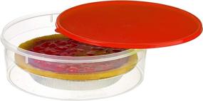 img 3 attached to 🥧 Set of 2 - Zilpoo Plastic Round Food Storage Containers with Lid, 10.5" Covered Pie Keeper, Christmas Cookie & Cupcake Carrier, Cheesecake Holder Duo