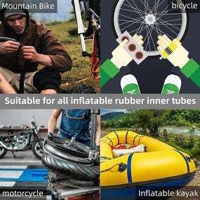 img 3 attached to 🚲 KOAREL Bike Tire Repair Kit - Bicycle Inner Tube Puncture Patch Kit with 24 Vulcanizing Patches, Sandpaper, Metal Rasp, Portable Storage Box for Cycling, Motorcycle, BMX, ATVs, Inflatable Rubber