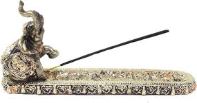 img 3 attached to 🐘 Gold Thai Elephant Buddha Wraps Incense Burner Holder: No Sales Tax! Perfect Feng Shui Gift (G16555) Lucky Figurine Home Decor Idea