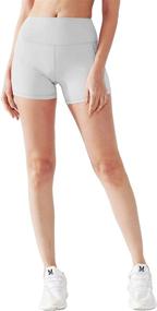 img 3 attached to 🩳 Stylish and Comfortable Cadmus Women's High Waist Spandex Running Shorts for Yoga - Available in 3"/4" Lengths