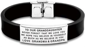 img 4 attached to FALOGIJE Inspirational Granddaughter Bracelet Grandparents