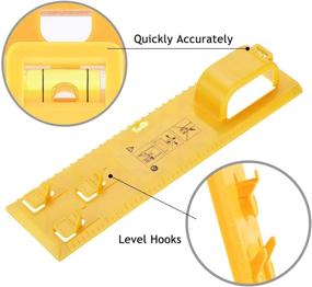img 2 attached to 🖼️ Optimized Picture Hanging Kit: Picture Frame Hanger Tool with 220 Pieces Heavy Duty Photo Hanger Accessories, Including Multifunction Picture Frame Level Ruler, Bubble Level, and Measuring Tool for Accurate Marking Position