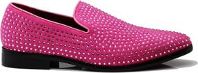 img 3 attached to Vintage Rhinestone Designer Loafers Numeric_9 Men's Shoes