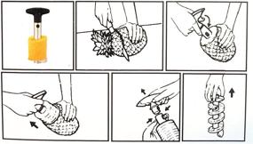 img 3 attached to 2-Pack Stainless Steel Pineapple Corer Peelers – Efficient Tools to Remove, Slice, and Cut Pineapples