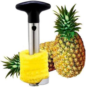 img 1 attached to 2-Pack Stainless Steel Pineapple Corer Peelers – Efficient Tools to Remove, Slice, and Cut Pineapples