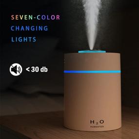 img 3 attached to PAIKIUU Bedroom Humidifier, Mini Cool Mist Portable 240ml Humidifier for Home, Small Room, Office, Travel, Car, Plants – Super Quiet, Auto Shut-off (Green)