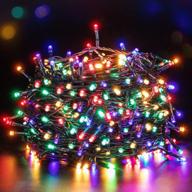 🎄 quntis outdoor christmas tree lights - 132ft 300 leds: battery powered twinkle lights for holiday garden wedding party логотип