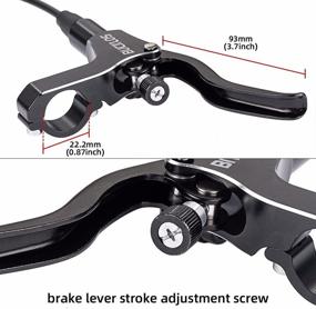 img 2 attached to 🚲 Bucklos MTB Hydraulic Disc Brakes Set: Enhanced Braking Power for Mountain Bikes, XC Trail, e-Bike, and Fat Bikes