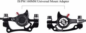 img 1 attached to 🚲 Bucklos MTB Hydraulic Disc Brakes Set: Enhanced Braking Power for Mountain Bikes, XC Trail, e-Bike, and Fat Bikes