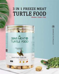 img 3 attached to Premium Freeze Dried Turtle Treats - Natural Chicken, Duck, and Fish Meat Blend - Human-Grade 3-in-1 Turtle Food