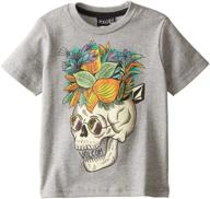 volcom little skullennon t shirt heather logo