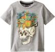 volcom little skullennon t shirt heather logo