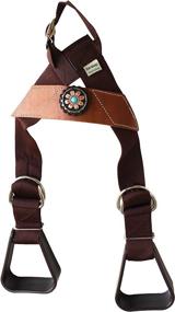 img 2 attached to Western Kids Child Youth Pony Buddy Stirrups with Concho for CHALLENGER Horse Saddle - Model 5138CO546