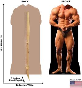 img 3 attached to 💪 Life-Size Muscle Man Stand-In Cardboard Cutout Standup for Events and Parties