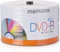📀 memorex 32020031749 dvd-r 16x eco spindle base discs, 50 pack: premium quality and sustainability combined logo