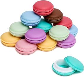 img 4 attached to 📦 Juvale 16-Pack Mini Macaron Jewelry and Pill Storage Box Containers, Variety of Colors, Compact Size 1.5 x .5 Inches