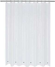 img 4 attached to 🚿 Clear PEVA Shower Curtain Liner – Heavy Duty, Waterproof, 8G Thick with 6 Magnets – Standard Size 72 x 72 inch