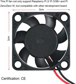 img 1 attached to 💨 Improved MakerFocus 4pcs Raspberry Pi 4B Fan with DC Brushless Cooling and 3.3V 5V Heatsink Cooler Radiator Connector, Separating One-to-Two Interface for Raspberry Pi 4/ Pi 3/3B+ and Pi Zero/Zero W, Ideal for Other Project Uses