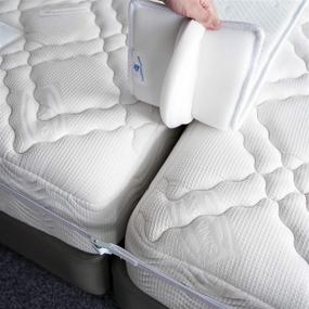 img 4 attached to FeelAtHome Bed Bridge: Twin to King Converter Kit for Seamless Bed Transformation - Turn Twin Beds into a King - Mattress Connector with Strap for Ultimate Comfort