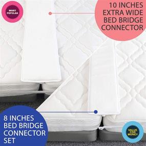 img 2 attached to FeelAtHome Bed Bridge: Twin to King Converter Kit for Seamless Bed Transformation - Turn Twin Beds into a King - Mattress Connector with Strap for Ultimate Comfort