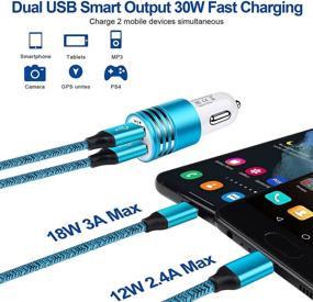 img 3 attached to Android Phone Samsung Galaxy Fast Car Charger Plug For Samsung S10E/S9/S8/A11/A21/A12/A51/A71/A32/A22/S21 FE/S21 Plus/S21 Ultra/S10 Plus/A10E/A20/A50/Moto G9 G8 G7