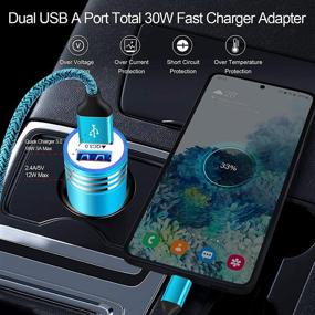 img 2 attached to Android Phone Samsung Galaxy Fast Car Charger Plug For Samsung S10E/S9/S8/A11/A21/A12/A51/A71/A32/A22/S21 FE/S21 Plus/S21 Ultra/S10 Plus/A10E/A20/A50/Moto G9 G8 G7