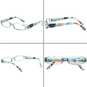 img 2 attached to 👓 Stylish and Affordable - Kerecsen Women's Reading Glasses: 4 Pairs of Fashionable Ladies' Spring Hinge Readers