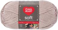 🧶 soft yarn in biscuit shade by red heart logo