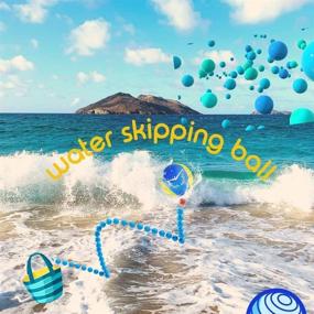 img 3 attached to 🏖️ Bouncy Sandy Beach Water Ball - Skip, Jump, and Play for Ultimate Summer Fun