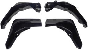 img 2 attached to A-Premium Splash Guards Mud Flaps Replacement for Mercedes-Benz W212 E Class Sport 2014-2016 Sedan Sport Model - Front and Rear 4-PC Set