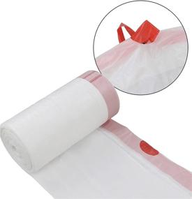 img 1 attached to 🗑️ Doryh 7 Gallon Medium White Drawstring Trash Bags, Pack of 120 Counts, 2 Rolls