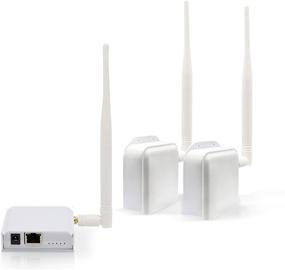 img 4 attached to ANJIELO SMART Wireless Bridge: Long Range Point-to-Point WiFi Access with 20DBi High-Gain Antenna - 100Mbps 2.4G WiFi Bridge Supporting 3000ft Transmission Distance! (Transmitter + 2 Receivers)