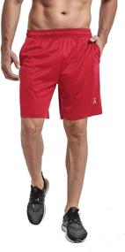 img 2 attached to 🩳 PRIESSEI Men's 7-Inch Workout Running Shorts - Athletic Lightweight Gym Shorts with Zippered Pockets