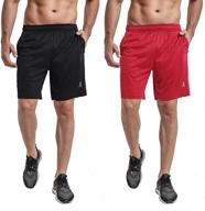 🩳 priessei men's 7-inch workout running shorts - athletic lightweight gym shorts with zippered pockets logo