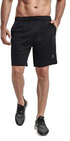 img 3 attached to 🩳 PRIESSEI Men's 7-Inch Workout Running Shorts - Athletic Lightweight Gym Shorts with Zippered Pockets